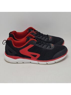 Crane Aldi Memory Foam Trainers Athletic Sneakers Mesh Black/Red/White Men’s 9